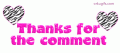 Comments, Graphics - Thank you 